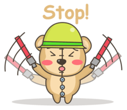 Teddy monkey sticker #11267679