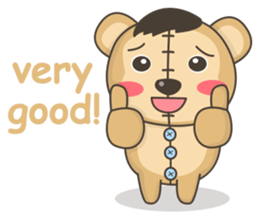 Teddy monkey sticker #11267680