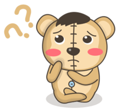 Teddy monkey sticker #11267681