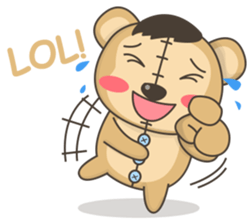 Teddy monkey sticker #11267682