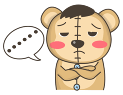 Teddy monkey sticker #11267683