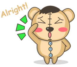 Teddy monkey sticker #11267684