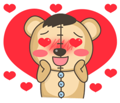 Teddy monkey sticker #11267685