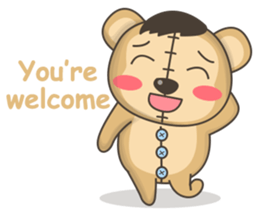 Teddy monkey sticker #11267686