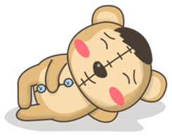 Teddy monkey sticker #11267687