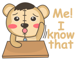 Teddy monkey sticker #11267688