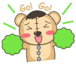 Teddy monkey sticker #11267689