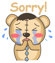 Teddy monkey sticker #11267690