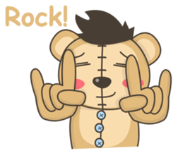 Teddy monkey sticker #11267691