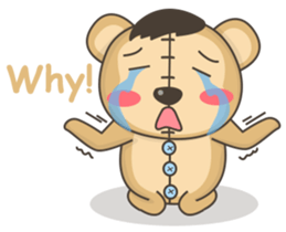 Teddy monkey sticker #11267693