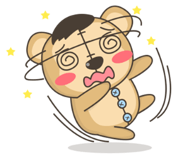 Teddy monkey sticker #11267695