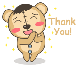 Teddy monkey sticker #11267696