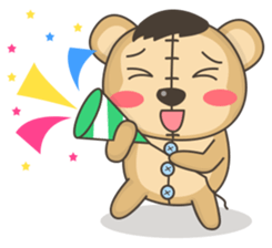 Teddy monkey sticker #11267698