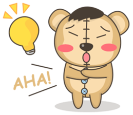 Teddy monkey sticker #11267699