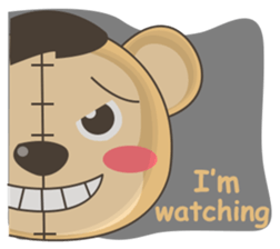 Teddy monkey sticker #11267700