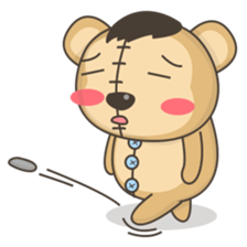 Teddy monkey sticker #11267701