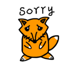 Little silly fox sticker #11268026