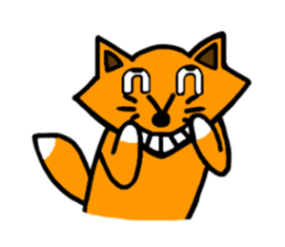 Little silly fox sticker #11268030