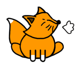 Little silly fox sticker #11268032