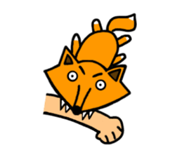 Little silly fox sticker #11268033