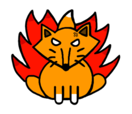 Little silly fox sticker #11268034