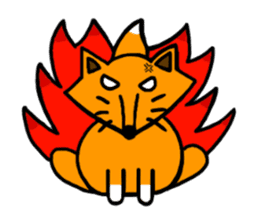 Little silly fox sticker #11268034