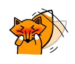Little silly fox sticker #11268036