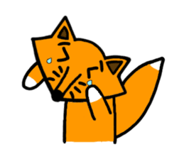 Little silly fox sticker #11268037