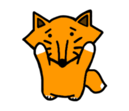 Little silly fox sticker #11268038