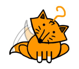Little silly fox sticker #11268040