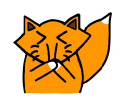 Little silly fox sticker #11268043