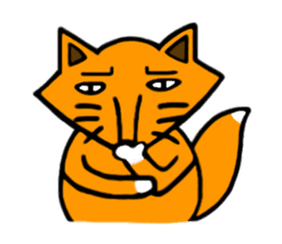 Little silly fox sticker #11268047