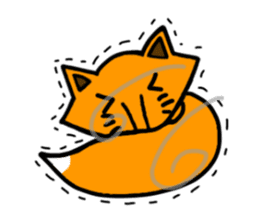 Little silly fox sticker #11268053