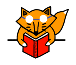 Little silly fox sticker #11268054