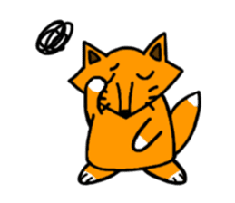 Little silly fox sticker #11268056