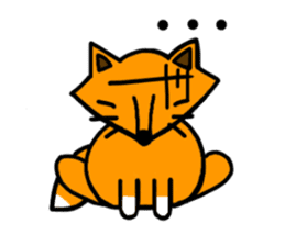 Little silly fox sticker #11268058