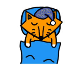 Little silly fox sticker #11268061