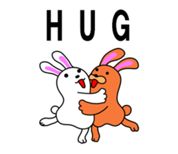 Soft movement of the rabbit 2 sticker #11268268