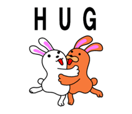 Soft movement of the rabbit 2 sticker #11268268