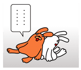 Soft movement of the rabbit 2 sticker #11268276