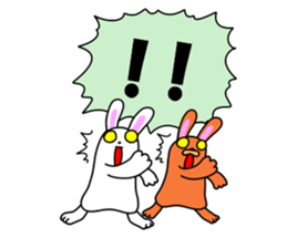 Soft movement of the rabbit 2 sticker #11268277