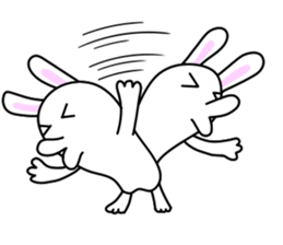 Soft movement of the rabbit 2 sticker #11268298