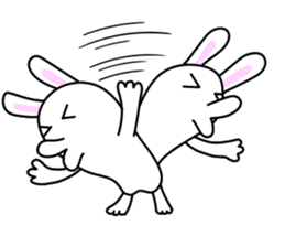 Soft movement of the rabbit 2 sticker #11268298