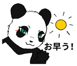The Panda suddenly become handsome sticker #11268428