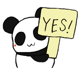 The Panda suddenly become handsome sticker #11268443