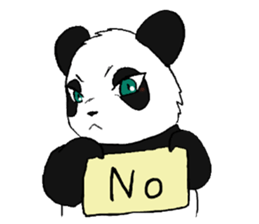 The Panda suddenly become handsome sticker #11268447