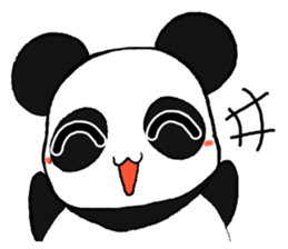 The Panda suddenly become handsome sticker #11268450