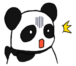 The Panda suddenly become handsome sticker #11268451