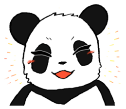 The Panda suddenly become handsome sticker #11268454