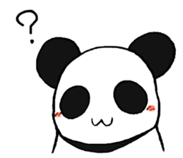 The Panda suddenly become handsome sticker #11268457